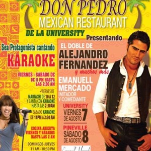 Karaoke- Don Pedro Mexican restaurant